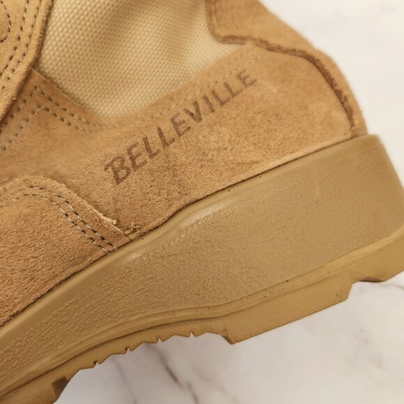 NWT Belleville 330 High Clearance Steel Toe Boots Tan Suede Combat Vibram 6.5 - Picture 7 of 14